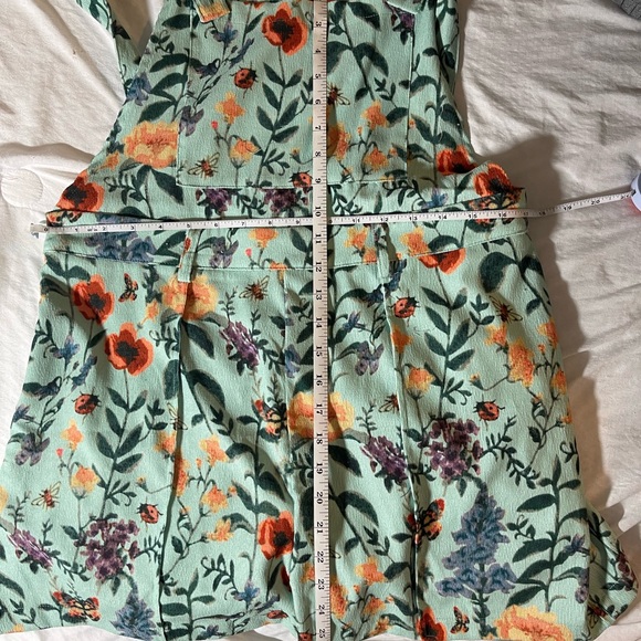 NWT/Cider Mint Floral Pinafore Romper - Picture 8 of 8